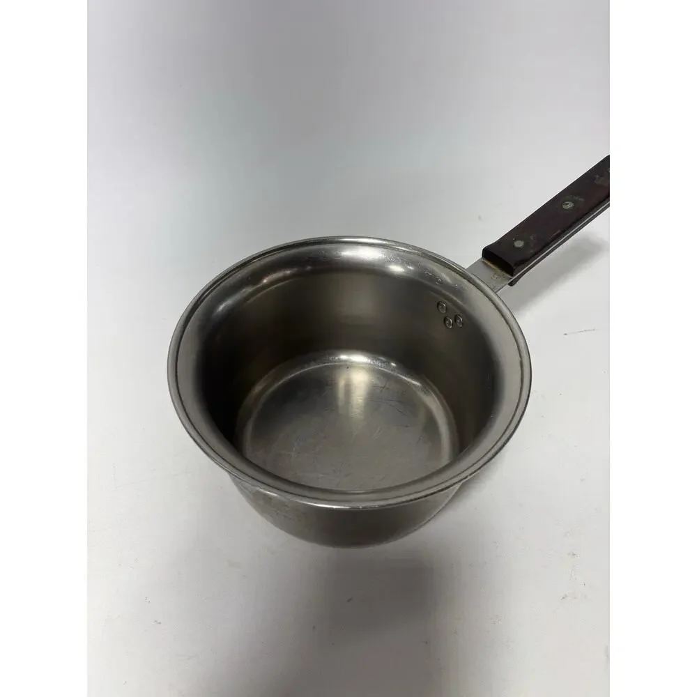 Vintage Farberware 2 qt Saucepan With Lid Aluminum Clad Stainless Steel